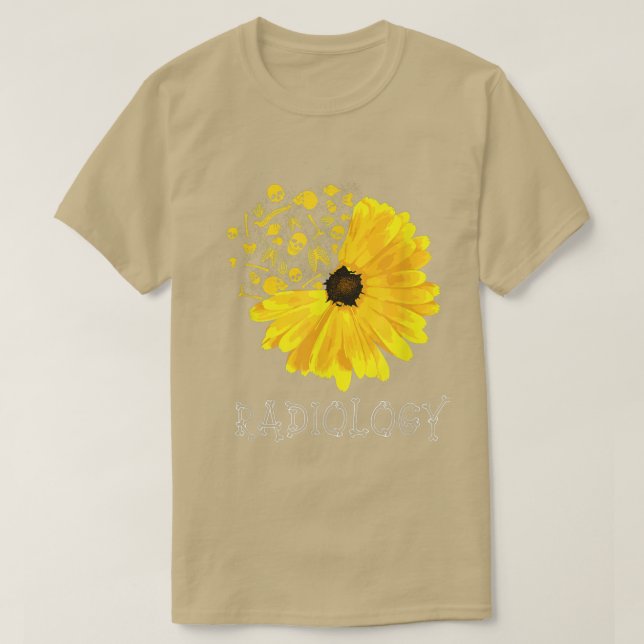 Camiseta Radiología SunFlower Radiólogo de rayos X (Diseño del anverso)
