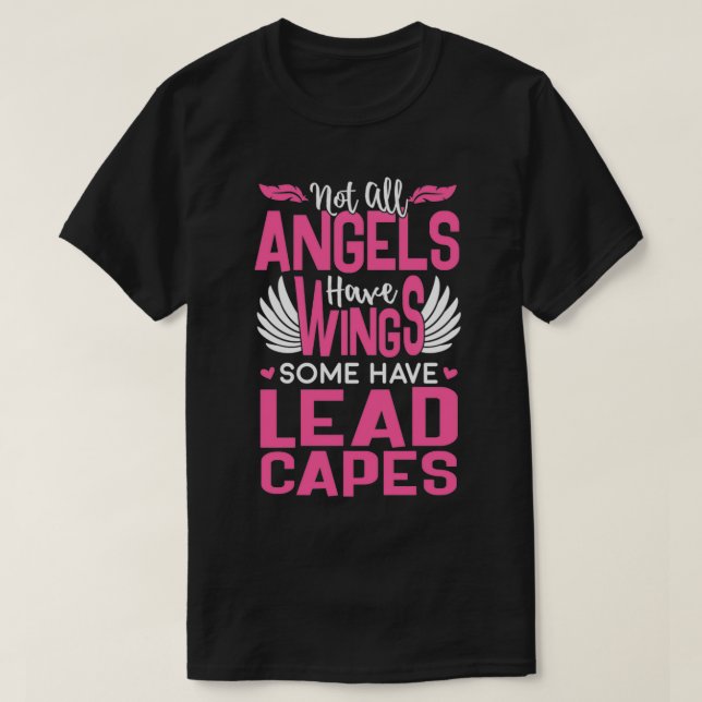 Camiseta Radiología Tech Angels Xray Lead Capes Regalo Pull (Diseño del anverso)