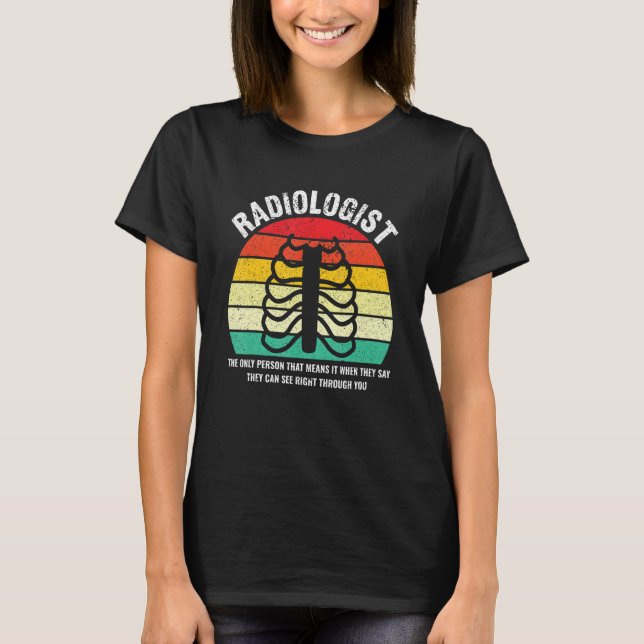 Camiseta Radiólogo de definición radiológica radiológica (Anverso)