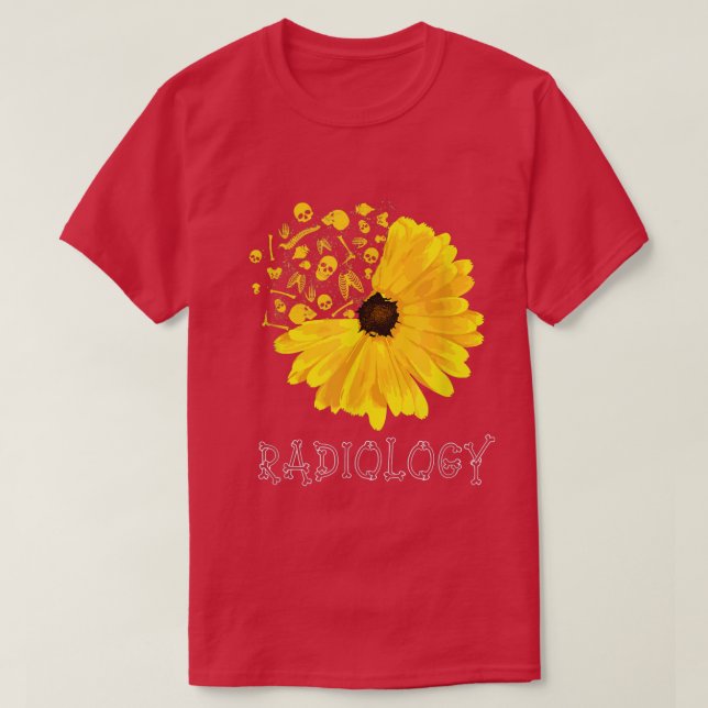 Camiseta Radiology SunFlower Tech Radiologist X-Ray Radiogr (Diseño del anverso)