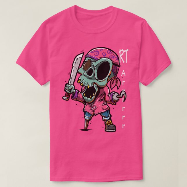 Camiseta Radiology Tech Funny Skeleton Pirate Hook Hallowee (Diseño del anverso)