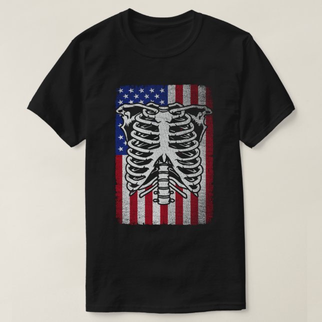 Camiseta Radiology Tech USA Bandera Americana Rad Tech (Diseño del anverso)