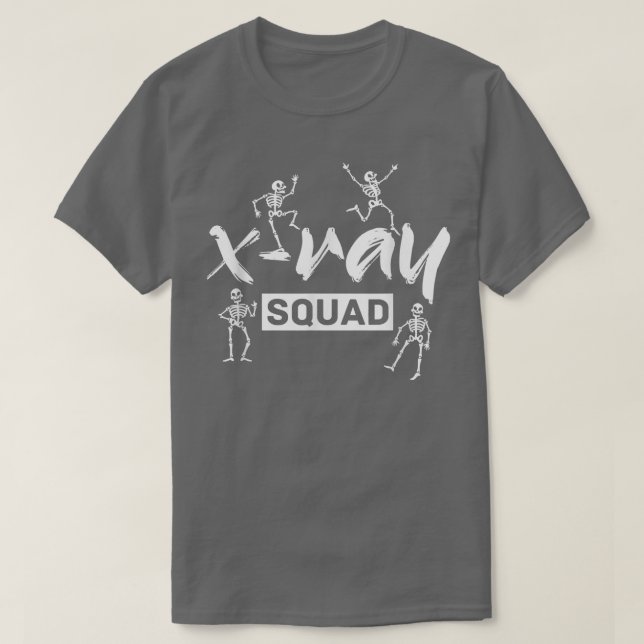 Camiseta Radiology Xray Skeleton Squad Funny Radiologist  (Diseño del anverso)