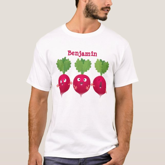 Camiseta Radios cortos cantando verduras personalizados del (Anverso)