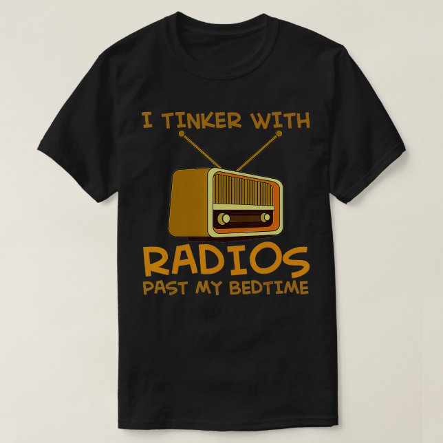 Camiseta Radiostereo Radioshack Scanner Radios y CD Play (Diseño del anverso)