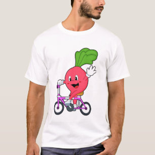 Camiseta Radish con bicicleta