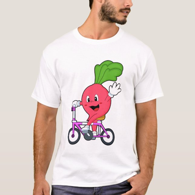 Camiseta Radish con bicicleta (Anverso)