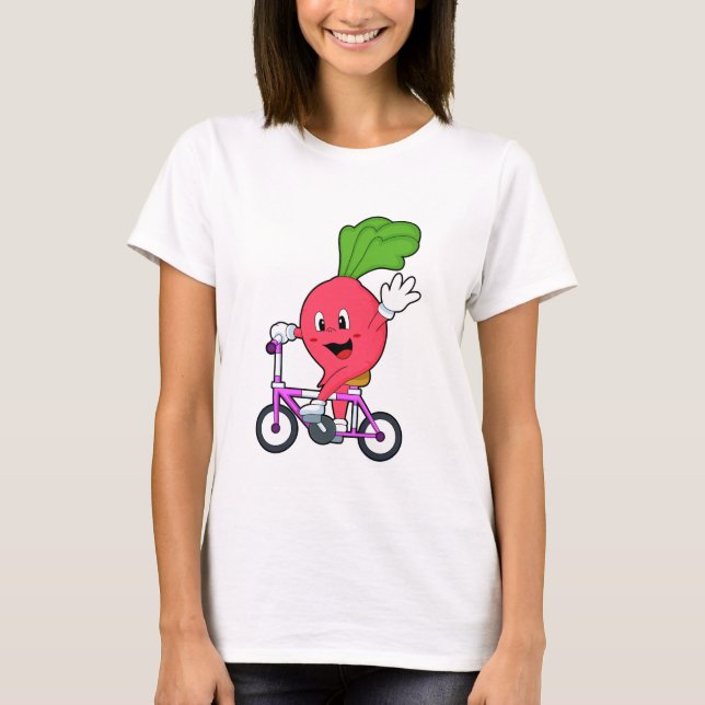 Camiseta Radish con bicicleta (Anverso)