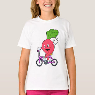 Camiseta Radish con bicicleta