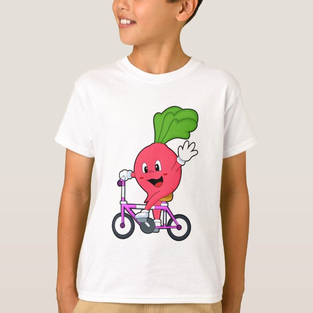 Camiseta Radish con bicicleta (Anverso)