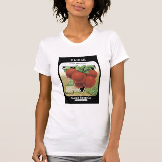 Camiseta Radish Early Red Turnip Card Seed Co