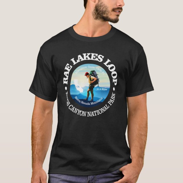 Camiseta Rae Lakes Loop C divertido (Anverso)