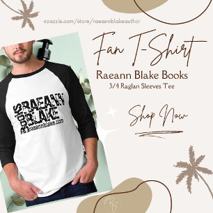Camiseta Raeann Blake Books 3/4 Raglan Sleeve Tee