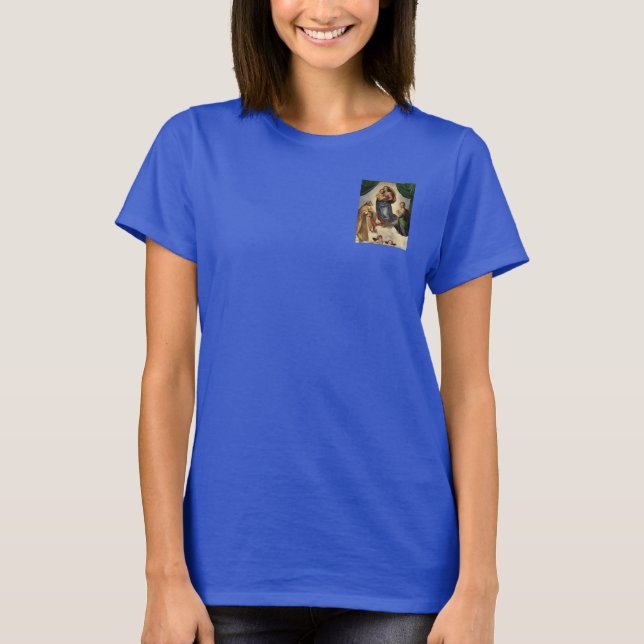 Camiseta RAFAEL , Madonna Sixtina (Anverso)