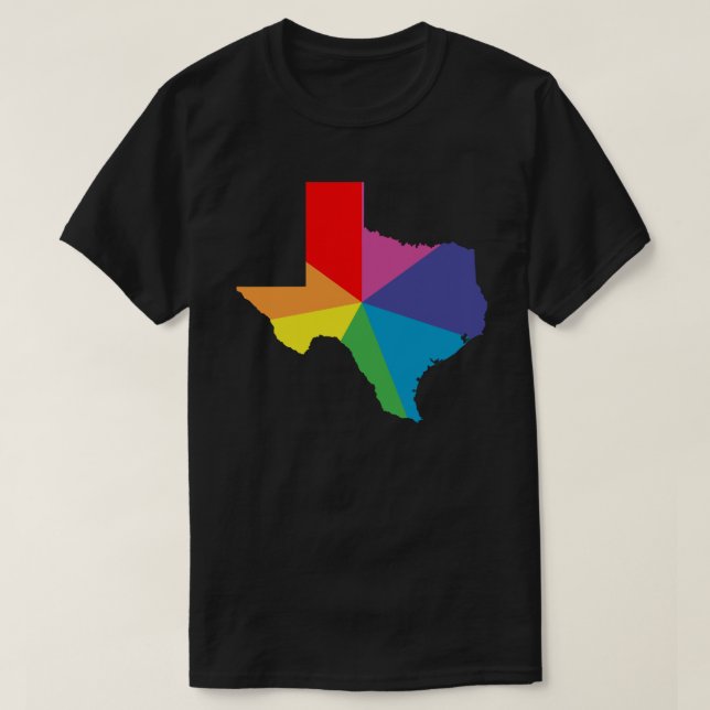 Camiseta ráfaga de color texas (Diseño del anverso)