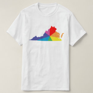 Camiseta ráfaga de color virginia