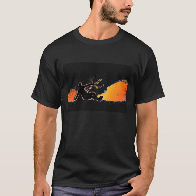 Camiseta Ráfaga de la cometa (oscura) (Anverso)