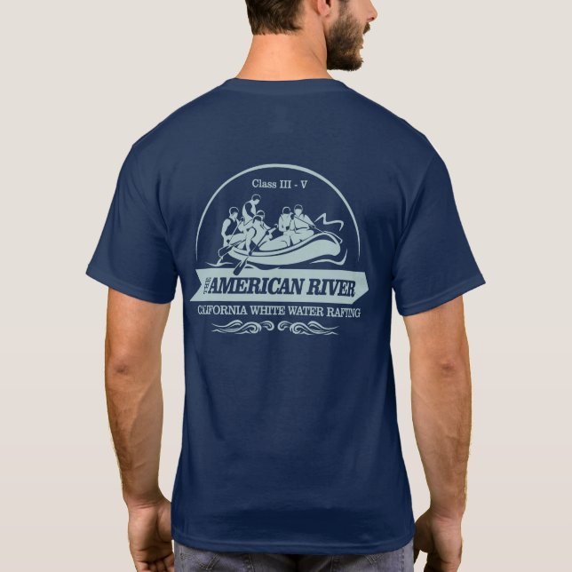 Camiseta Rafting del río americano (Reverso)