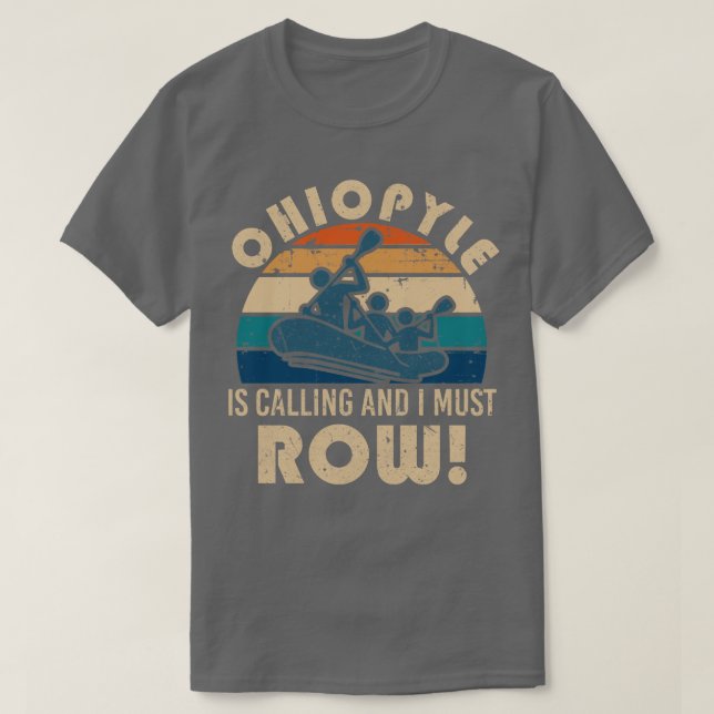 Camiseta rafting en el río Ohiopyle (Diseño del anverso)