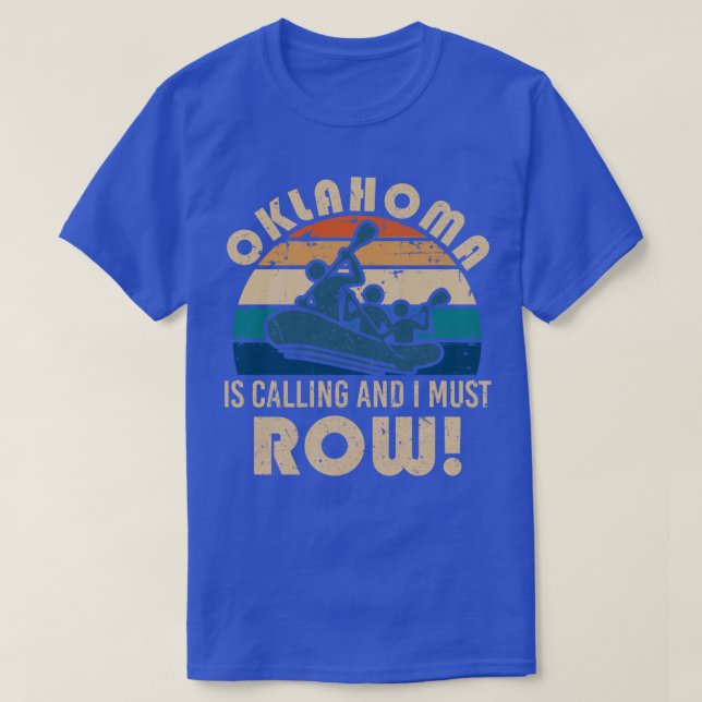 Camiseta rafting en el río Oklahoma (Diseño del anverso)
