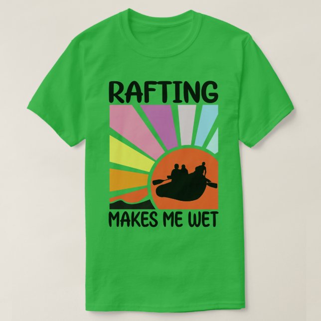 Camiseta Rafting Me Hace Un Regalo De Verano Retro Cálido (Diseño del anverso)