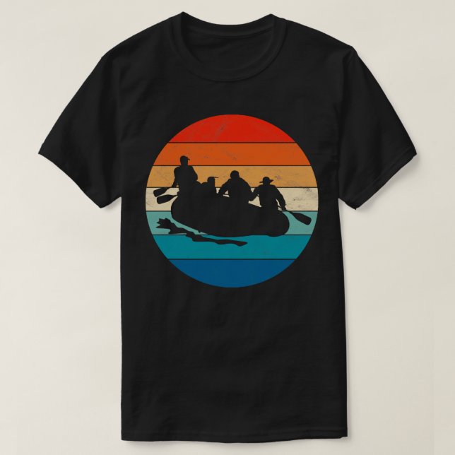 Camiseta Rafting retro vintage (Diseño del anverso)