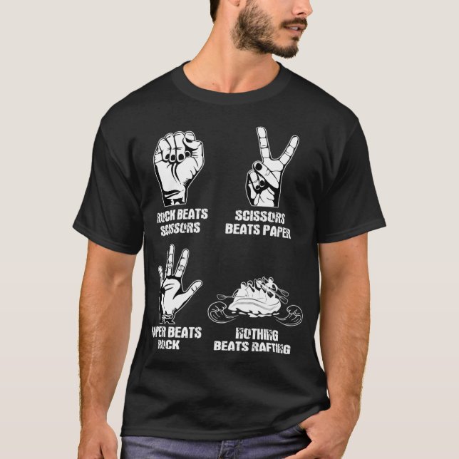 Camiseta Rafting Saying Gift Dinghy White Water Padding (Anverso)