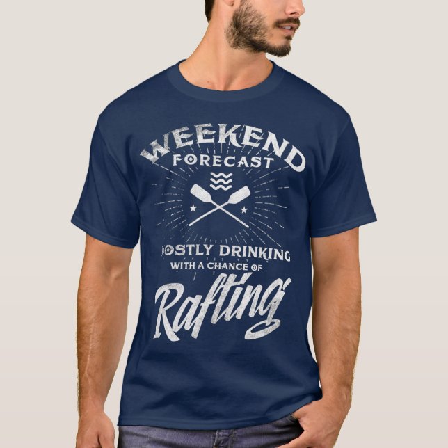 Camiseta Rafting Weekend River Kayak Sports Paddle Love (Anverso)