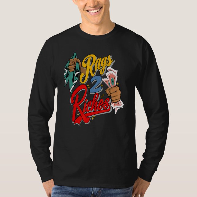Camiseta Rag 2 Riches SE Black Multi 1s Matching (Anverso)