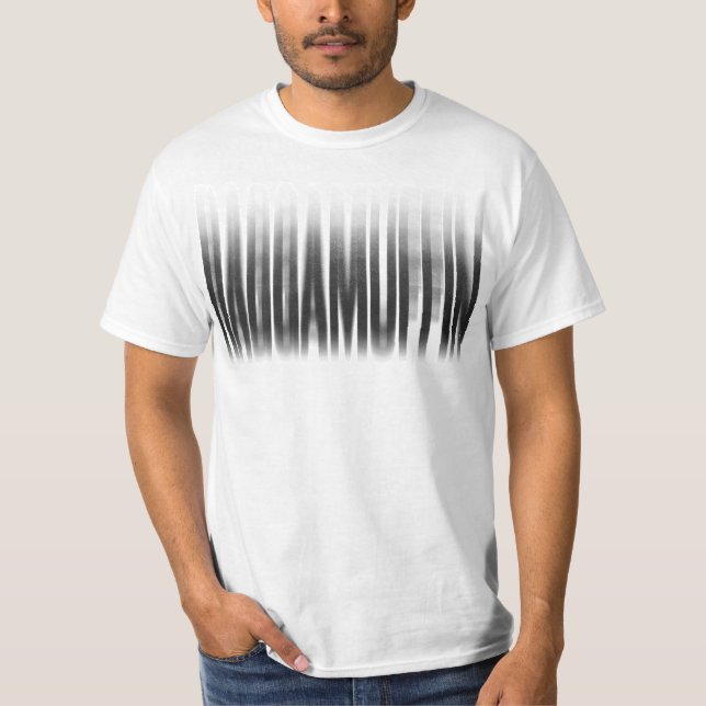 Camiseta Ragamuffin Efecto Desenfocado Typografía Reggae (Anverso)