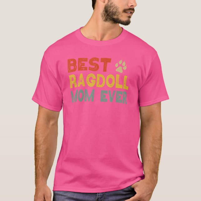 Camiseta Ragdoll Cat Mom Owner Breeder Kitten (Anverso)