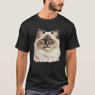 Camiseta Ragdoll Cat Portrait Ragdoll Cat Head Ragdoll Cat