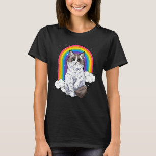 Camiseta Ragdoll Cat Rainbow Galaxy Kitten Space Kitty Love