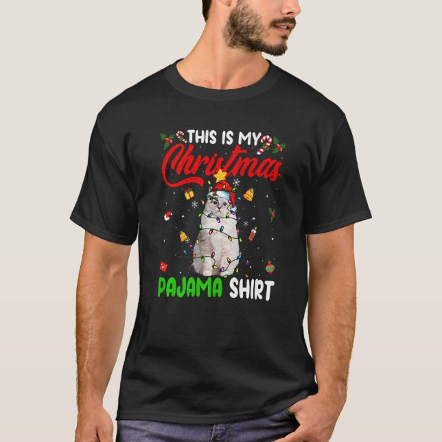 Camiseta Ragdoll Cat  This Is My Christmas Pajama  Xmas (Anverso)