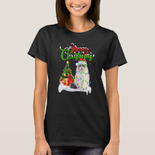 Camiseta Ragdoll Cat Xmas Decoraciones Santa Ragdoll Christ