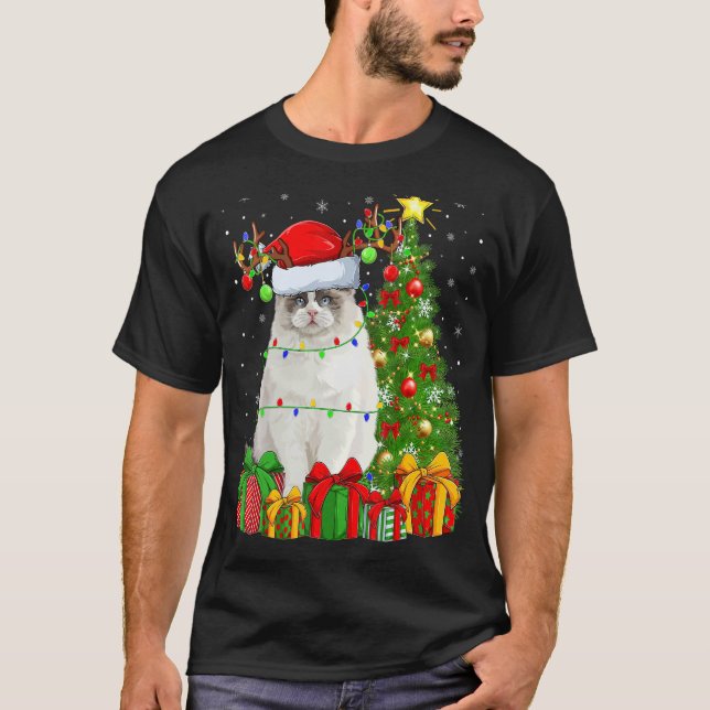 Camiseta Ragdoll Cat   Xmas Holiday Santa Ragdoll Christmas (Anverso)