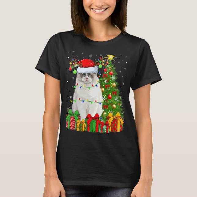 Camiseta Ragdoll Cat   Xmas Holiday Santa Ragdoll Christmas (Anverso)