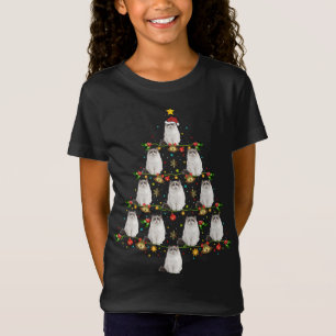 Camiseta Ragdoll Cat Xmas Tree Gift Santa Hat Ragdoll Chris