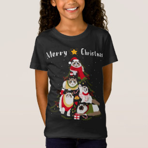 Camiseta Ragdoll Christmas Tree Xmas Cat Lover