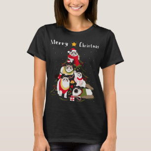 Camiseta Ragdoll Christmas Tree Xmas Cat Lover