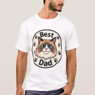 Camiseta Ragdoll Dad, bicolor