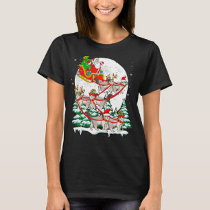 Camiseta Ragdoll de reno de Santa Sleigh gata a propietario