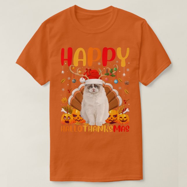 Camiseta Ragdoll Dog Lover Feliz Ragdoll HelloGracias (Diseño del anverso)