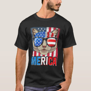 Camiseta Ragdoll Merica 4 De Julio Cat American Meowica Pa