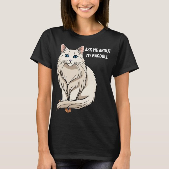 Camiseta Ragdoll personalizable (Anverso)