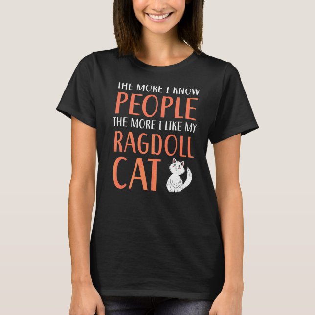 Camiseta Ragdoll Propietario de gatos Kitty Paw Love Meow K (Anverso)