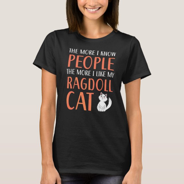 Camiseta Ragdoll Propietario de gatos Kitty Paw Love Meow K (Anverso)