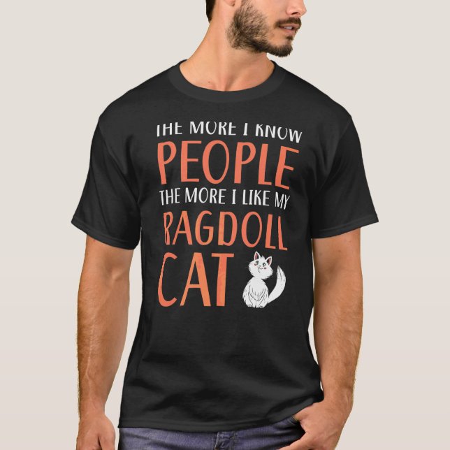 Camiseta Ragdoll Propietario de gatos Kitty Paw Love Meow K (Anverso)