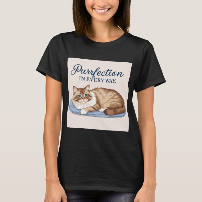 Camiseta Ragdoll Purrfection: A Cat Lover's Dream (Anverso)