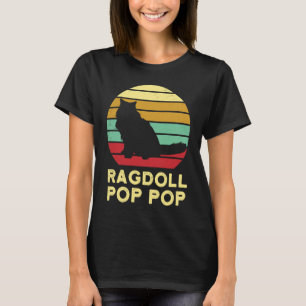 Camiseta Ragdoll Retro Pop Pop Ragdoll gato papá muñeca de